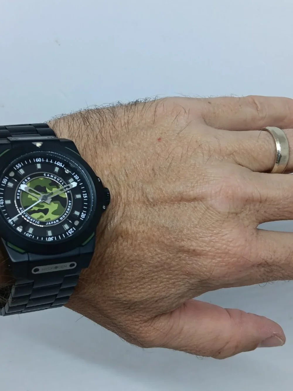 Hydrogen Sportivo Camo HW324209 Men's 42mm Automatic [NH38A] Black S/Steel Watch